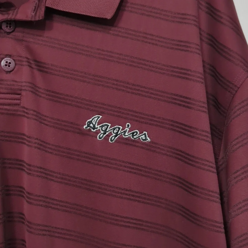 ❤️5/$25  EUC Adidas Climalite Aggies Polo Shirt